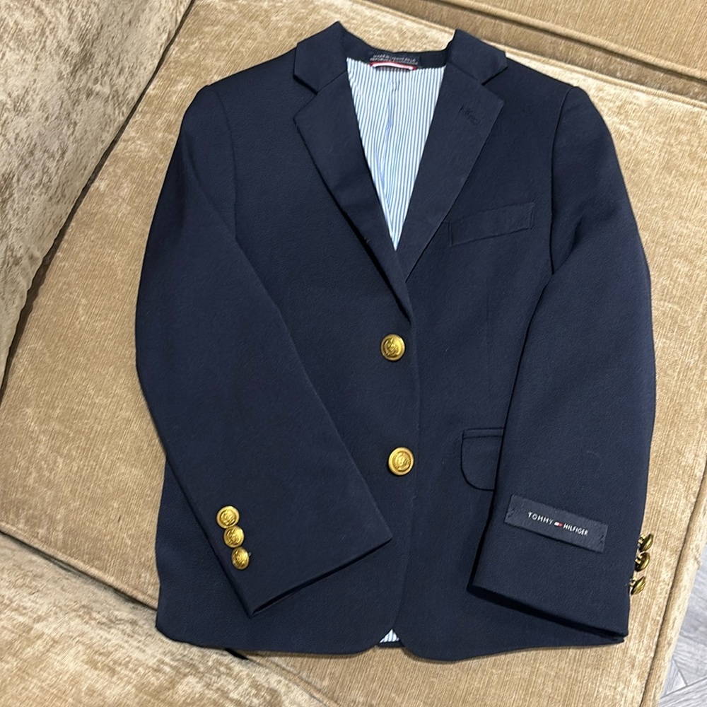 Tommy Hilfiger Little Boys Alexander Blazer, Boys 5, Navy